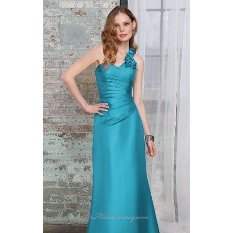 Mariage - Taffeta Rosette Dress by Bridesmaids by Mori Lee - Color Your Classy Wardrobe