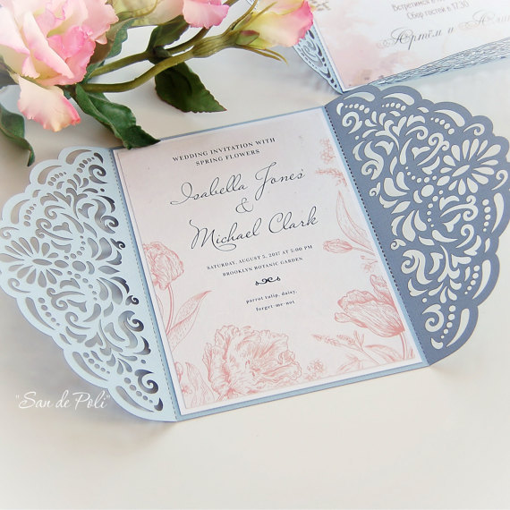 Hochzeit - Wedding invitation Template filigree (svg, dxf, cdr) Quinceanera, Christening, Plotter file laser die cut Pattern Silhouette Cameo Cricut