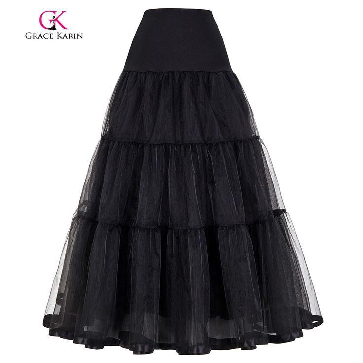 Mariage - Grace Karin White Black Petticoat Long For Wedding Dresses Ball Gown Voile Ruffles Underskirt Crinoline Wedding Accessories Grace Karin White Black Petticoat Long For Wedding Dresses Ball Gown Voile Ruffles Underskirt Crinoline Wedding Accessories