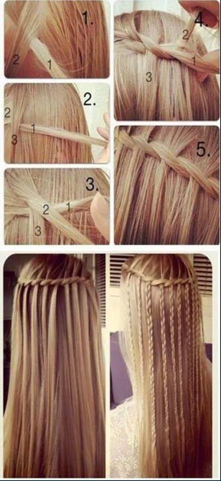 Свадьба - 11 Waterfall French Braid Hairstyles: Long Hair Ideas