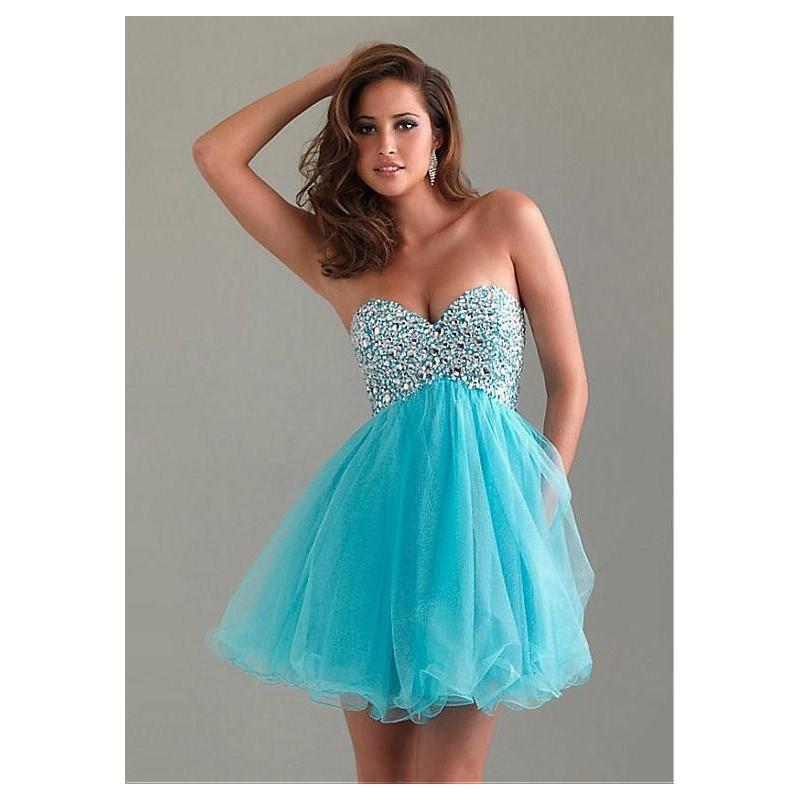 Mariage - Stunning Tulle Empire Sweetheart Short Prom Dress - overpinks.com