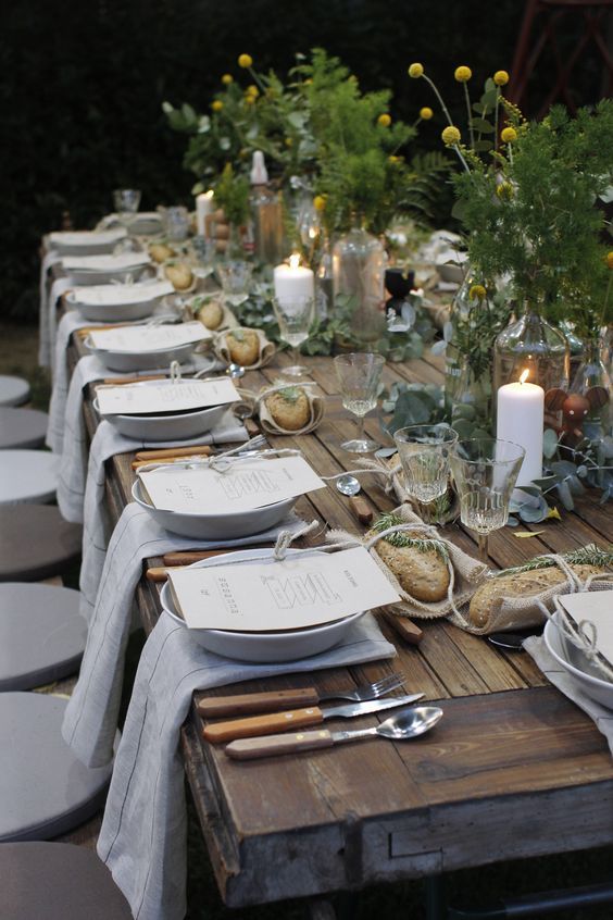 Wedding - Al Fresco Dining At Home - Wit & Delight