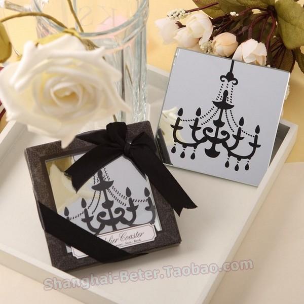 Mariage - Beter Gifts® présent de noces BD019 Chandelier Mirrored cadeaux Coaster