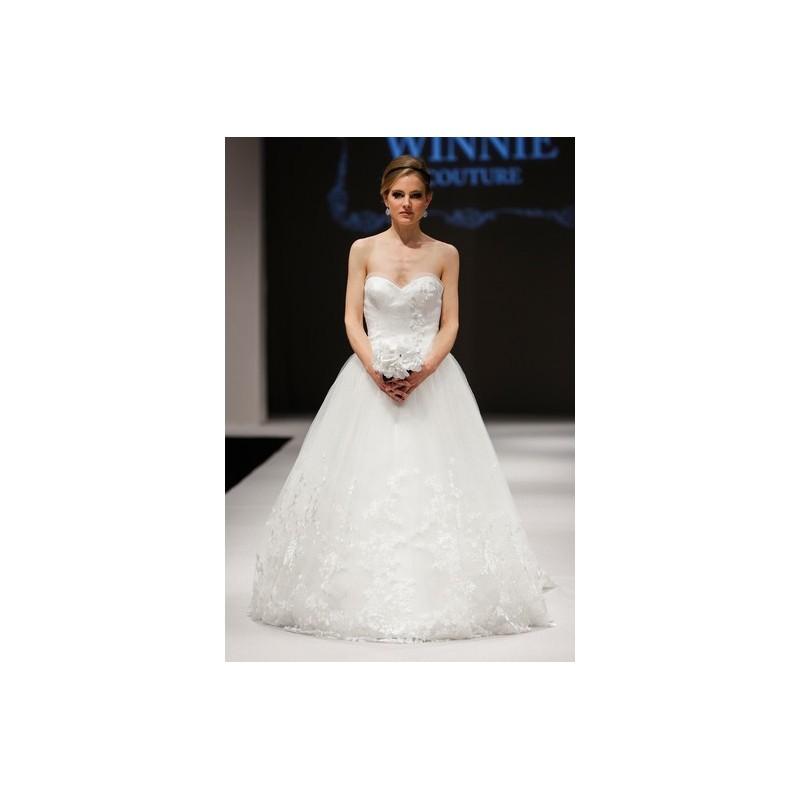 Hochzeit - Winnie Couture FW14 Dress 19 - Sweetheart White Winnie Couture Fall 2014 Full Length Ball Gown - Nonmiss One Wedding Store