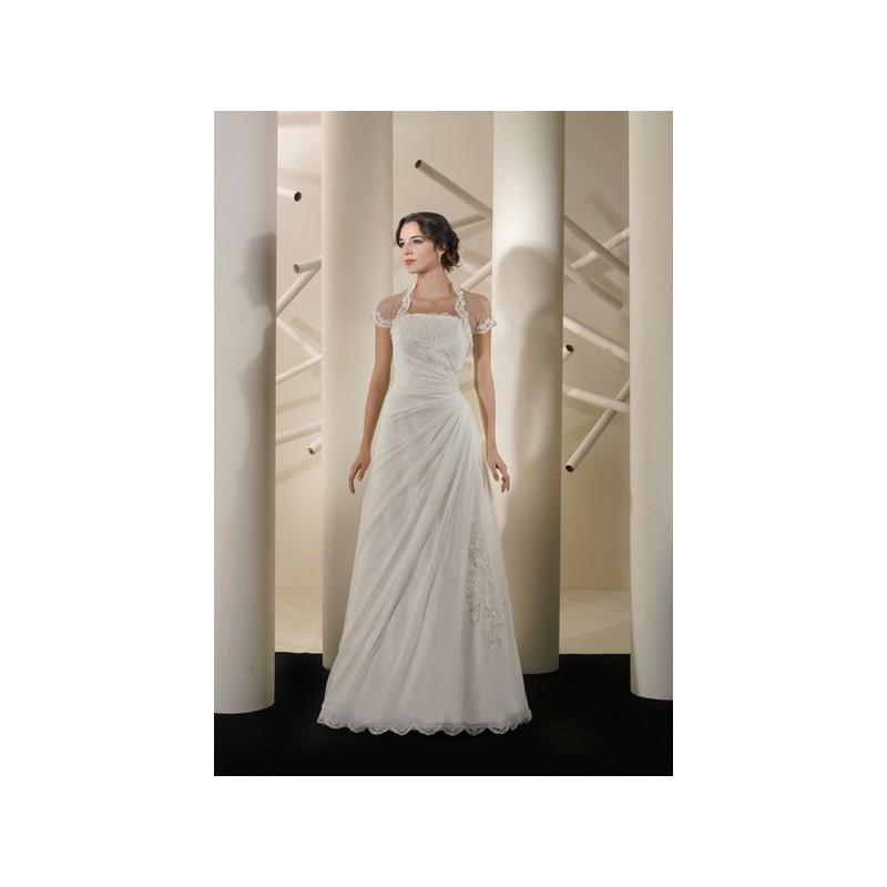 Wedding - Vestido de novia de Gelen Modelo 3143 - 2014 Evasé Con mangas Vestido - Tienda nupcial con estilo del cordón