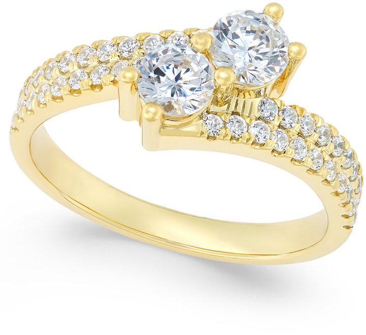 Wedding - Two Souls, One Love® Diamond Anniversary Ring (1 ct. t.w.) in 14k Gold or 14k White Gold