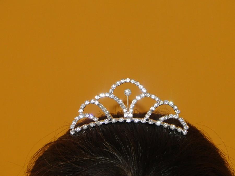 Mariage - Bridal tiara, crystal tiara, sweet sixteen tiara,flower girl tiara.Headpiece