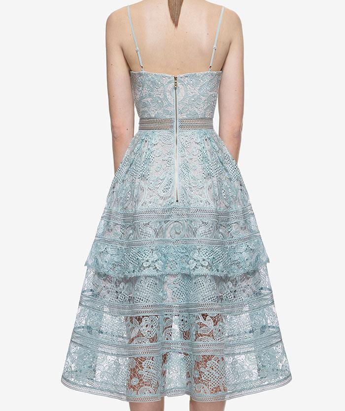 Mariage - Self Portrait Paisley Midi Dress In Icy Blue
