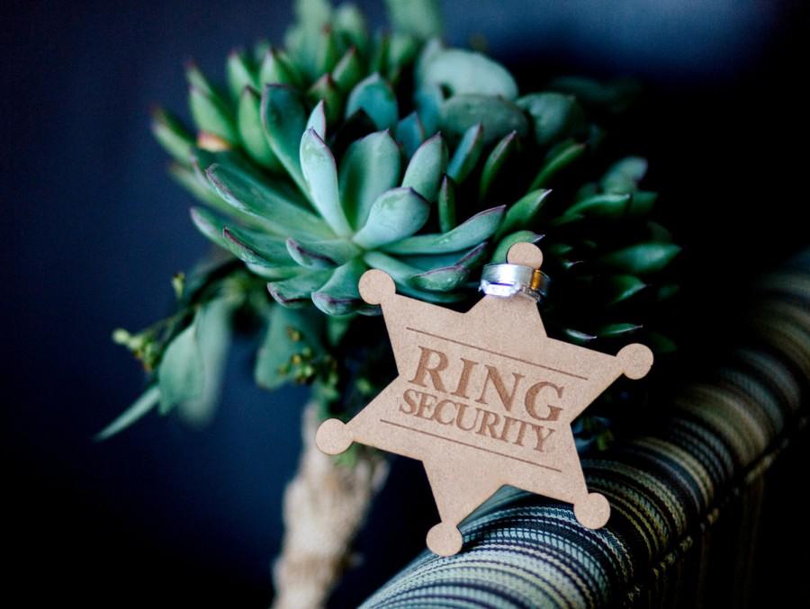 Hochzeit - Ringer Bearer Gift Ring Security Badge Pin for Ring Bearer at Wedding - Ring Bearer Gift Ceremony Wedding Accessory Gift (Item - RNG100)