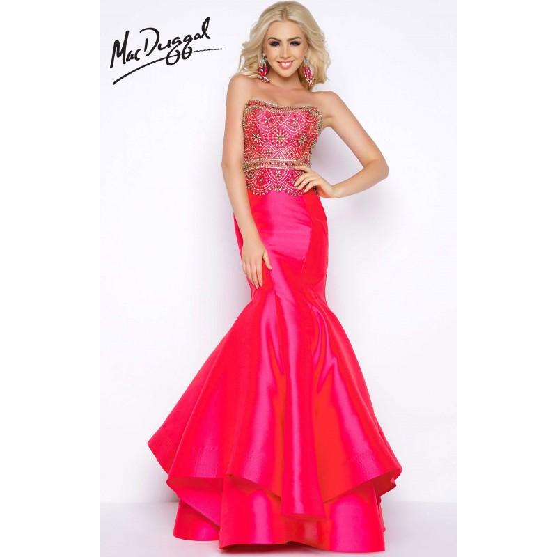 Hot Pink Cassandra Stone 66054a Mermaid Long Dress Customize Your Prom Dress 2681301 Weddbook 