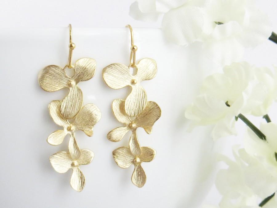 Свадьба - Orchid Earrings - $25.00 USD