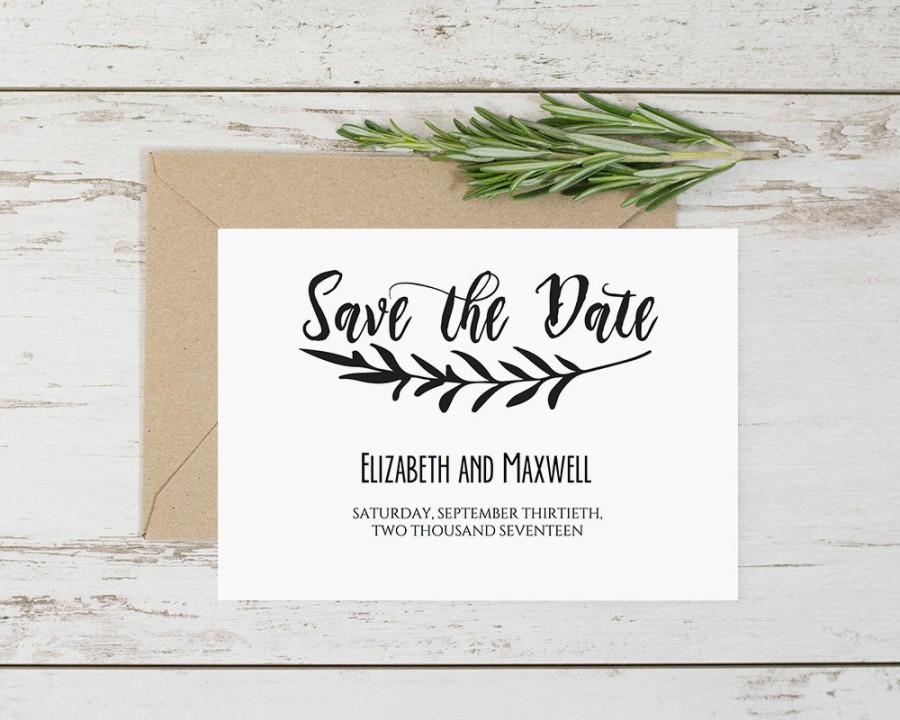 زفاف - Editable Save the Date Templates, Rustic Save the Date Printable  Instant Download Printable Wedding Invitations, Editable