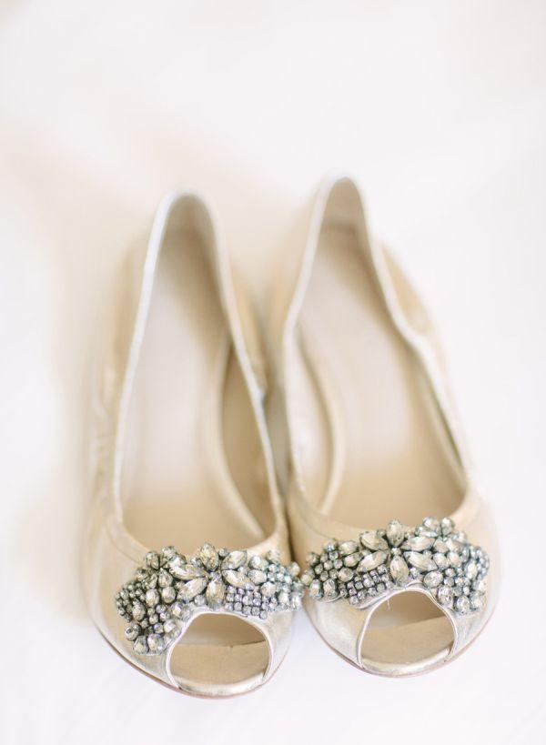 زفاف - Peep Toe Bridal Flats