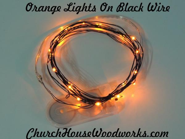 Mariage - Orange Battery Fairy Lights LED Battery Operated Rustic Wedding Lights Bedroom Lights