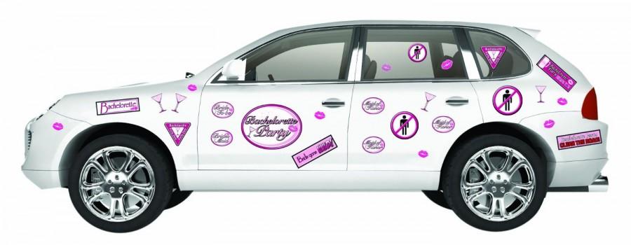 Hochzeit - Bachelorette Car Decoration Kit - Wedding Starter Kit
