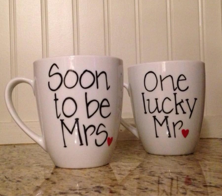 زفاف - One Lucky Mr Soon To Be Mrs Coffee Mugs