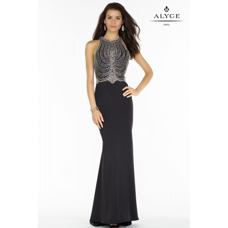 Hochzeit - Alyce 6693 Prom Dress - Jewel Prom Fitted Long Alyce Paris Dress - 2017 New Wedding Dresses