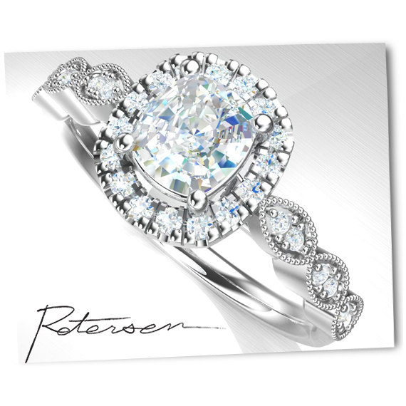 زفاف - Silver Engagement Ring - wedding ring - Cubic zirconia Halo Ring - cushion Cut - Promise ring Silver CZ ring