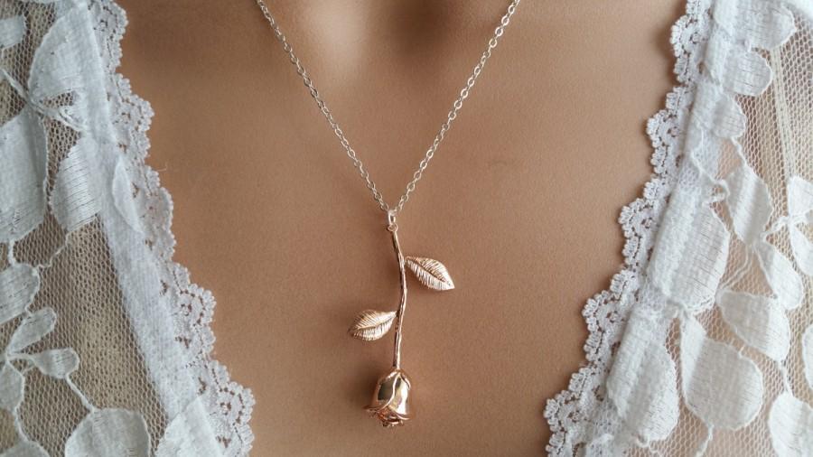 زفاف - Rose Gold Necklace 