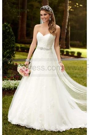 Wedding - Stella York Satin A-Line Princess Wedding Dress Style 6133