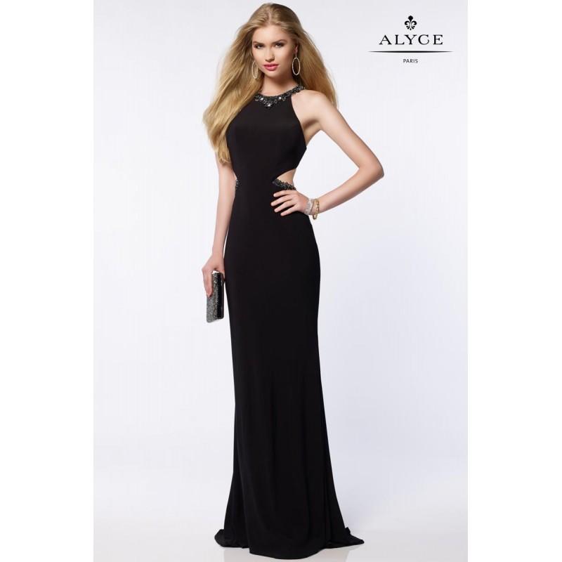 زفاف - Black Alyce Prom 8003 Alyce Paris Prom - Top Design Dress Online Shop