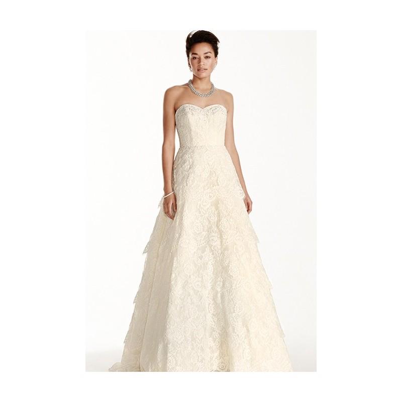 Hochzeit - Oleg Cassini at David's Bridal - CWG599 - Stunning Cheap Wedding Dresses