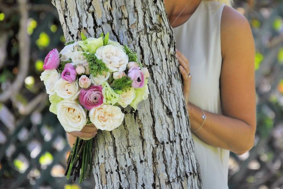 Wedding - DIY Wedding Flower Package, Fresh Flowers, Blush Wedding, Bridal Bouquet, Queen Anne's lace, Pink Ranunculus, Country Wedding