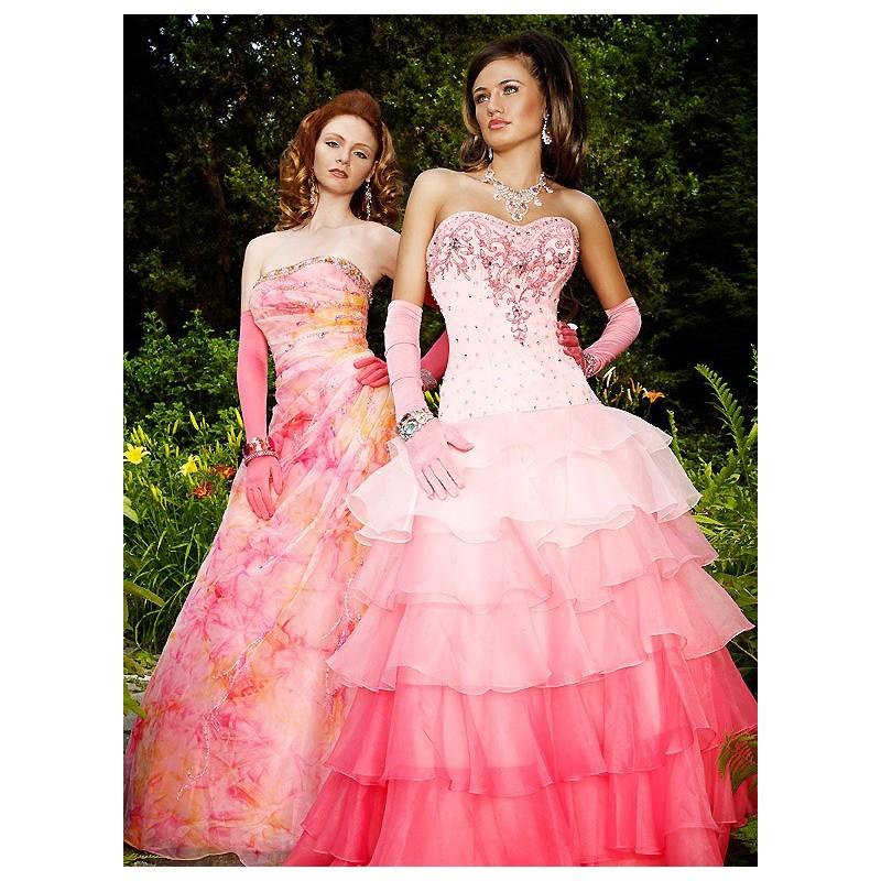 زفاف - Exclusively Designed for The Cool Book 247 Light Pink/Hot Pink,Light Turquoise/Dark turquoise Dress - The Unique Prom Store
