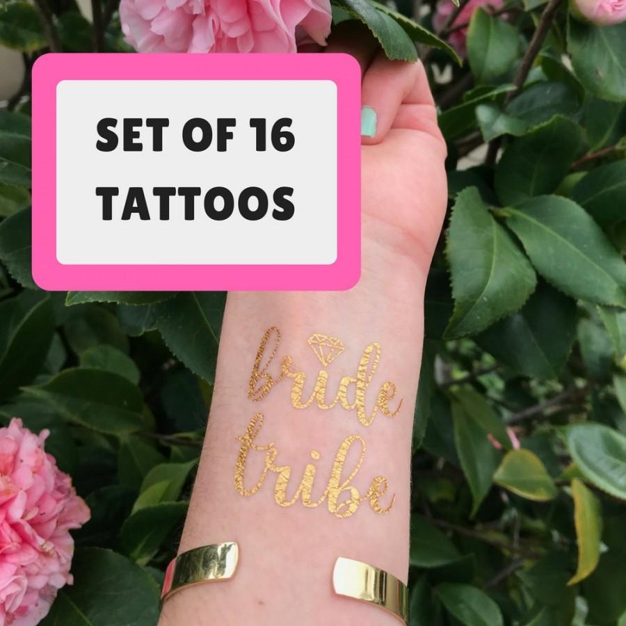 Mariage - Gold Bachelorette Party Tattoos