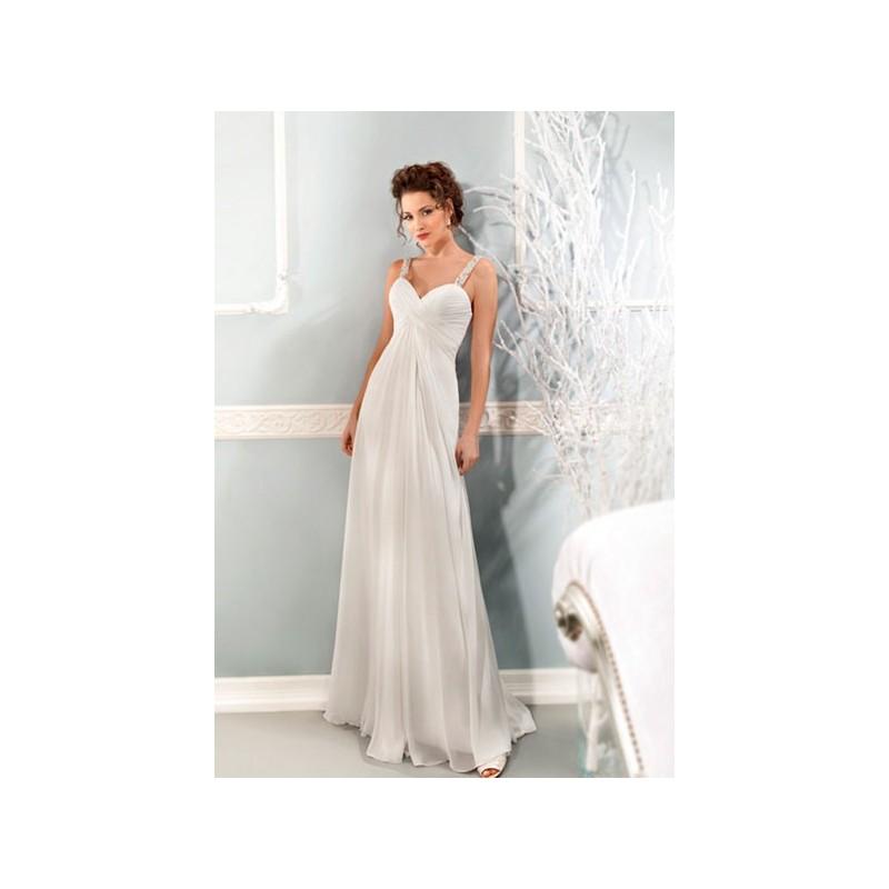 Hochzeit - Vestido de novia de Cosmobella Modelo 7645 - 2014 Imperio Tirantes Vestido - Tienda nupcial con estilo del cordón