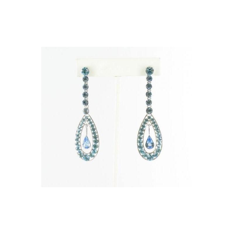 Mariage - Helens Heart Earrings JE-X002828-S-Blue Helen's Heart Earrings - Rich Your Wedding Day
