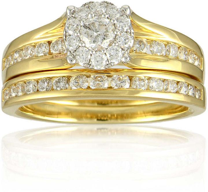 زفاف - FINE JEWELRY LIMITED QUANTITIES 1 CT. T.W. Diamond 14K Yellow Gold Bridal Ring Set