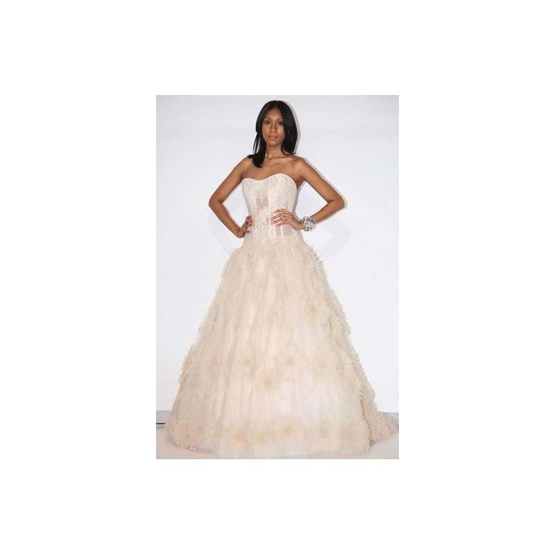 Mariage - Valena Valentina FW12 Dress 2 - Valena Valentina Fall 2012 Nude Full Length Ball Gown Strapless - Nonmiss One Wedding Store