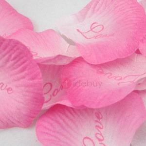 Wedding - Eye-catching Graduate Color Pink Wedding Rose Petals