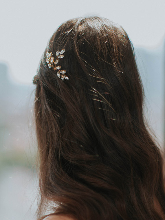 زفاف - Crystal Hair Pin 