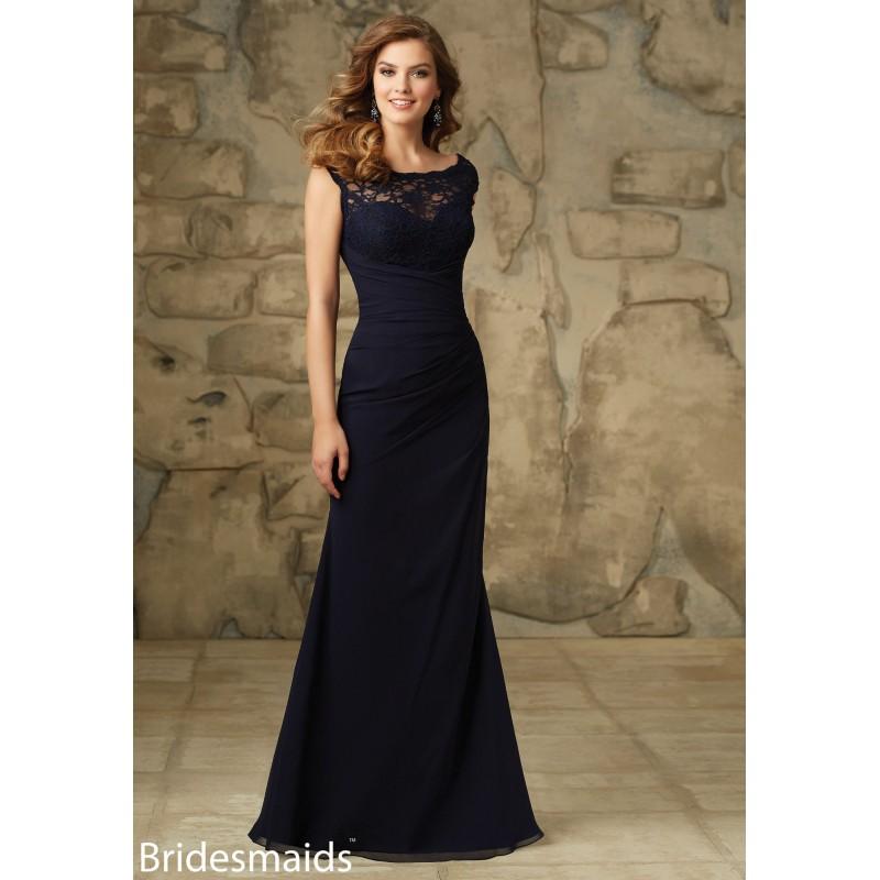 Wedding - Mori Lee Bridesmaids 105 Chiffon and Lace Fit and Flare Dress - Crazy Sale Bridal Dresses