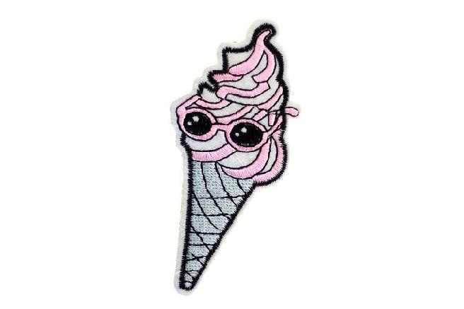 Wedding - Cool Ice Cream Iron on patch, Ice Cream patch, DIY, embroidered patch, fashion patch