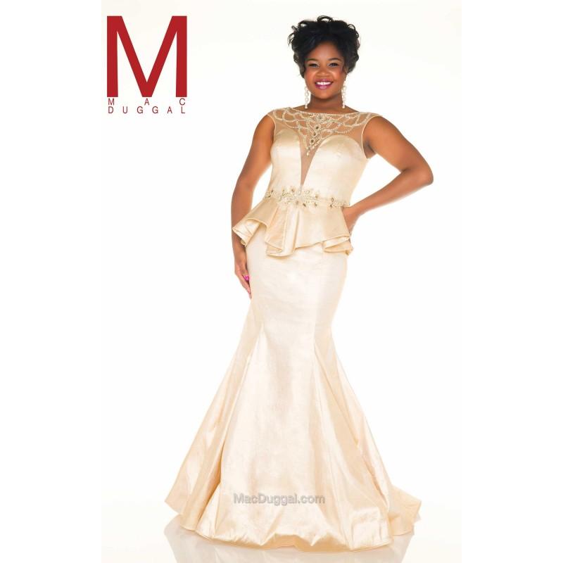 Hochzeit - Charcoal Fabulouss 77003F - Mermaid Sleeveless Dress - Customize Your Prom Dress