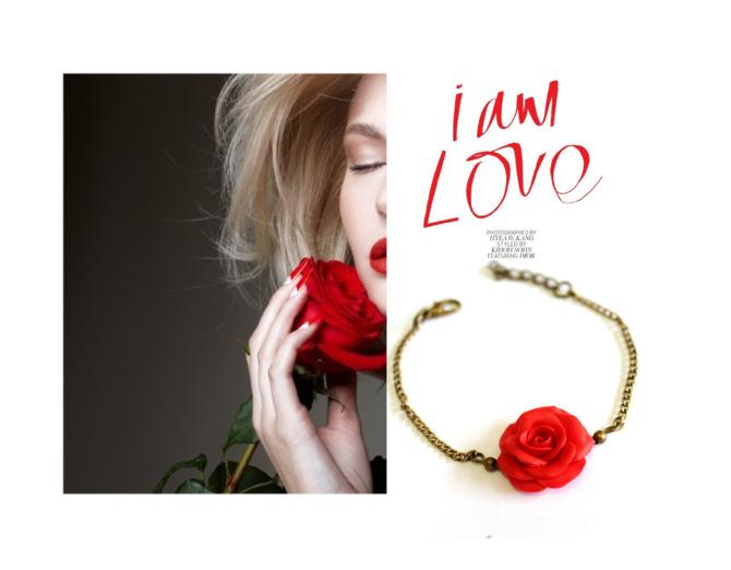 Hochzeit - Red Rose Bracelet by Nikush Jewelry ...
