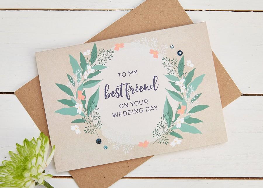 Hochzeit - Best Friend Wedding Day Card