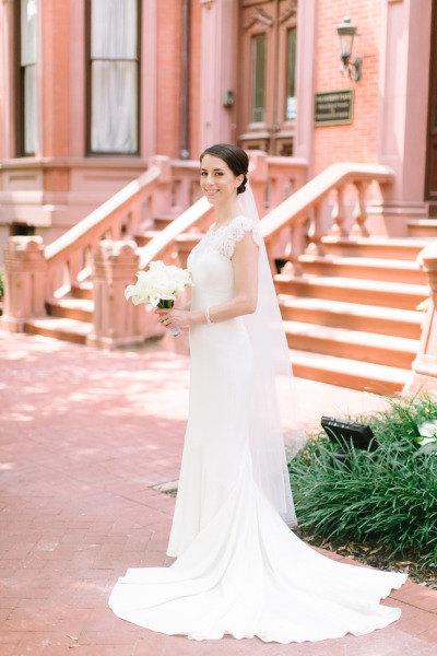 زفاف - Waltz length Simple Bridal Wedding Veil with cording edge - white, ivory, champage