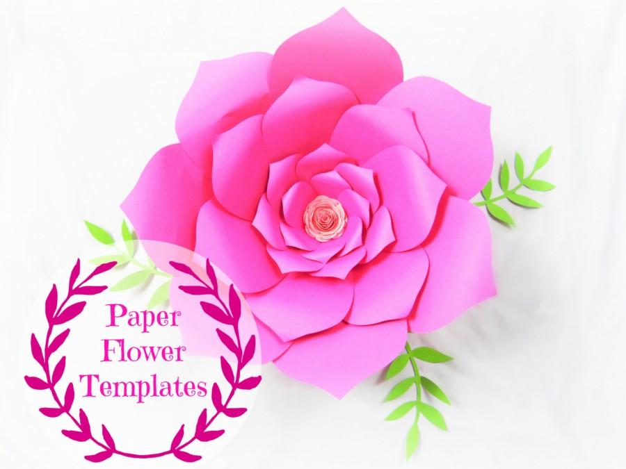 Mariage - DIY Wedding Paper flowers- Flower templates- SVG cut files- Backdrop flowers - Giant paper flowers- paper flower template- Wedding decor