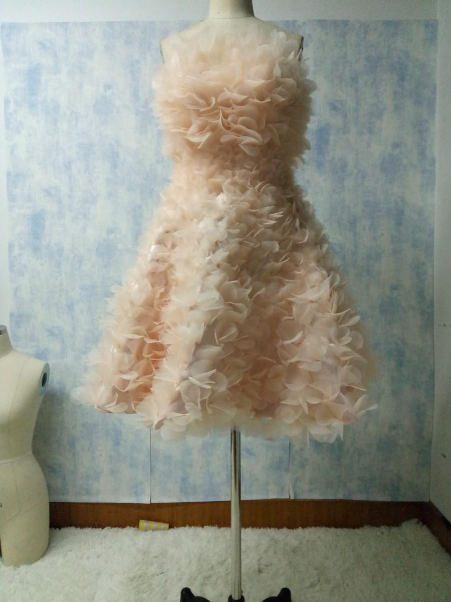 زفاف - 2017 fashion custom handmade flowers ball gown