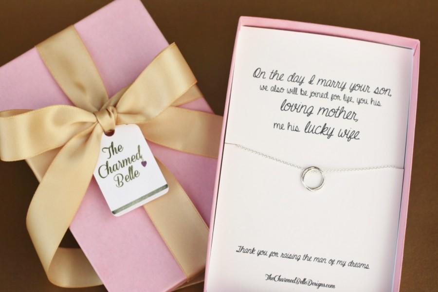 زفاف - Future Mother-in-Law, Gift Boxed Pendant, Mother of the groom, Mother in law, wedding, gift, linked rings