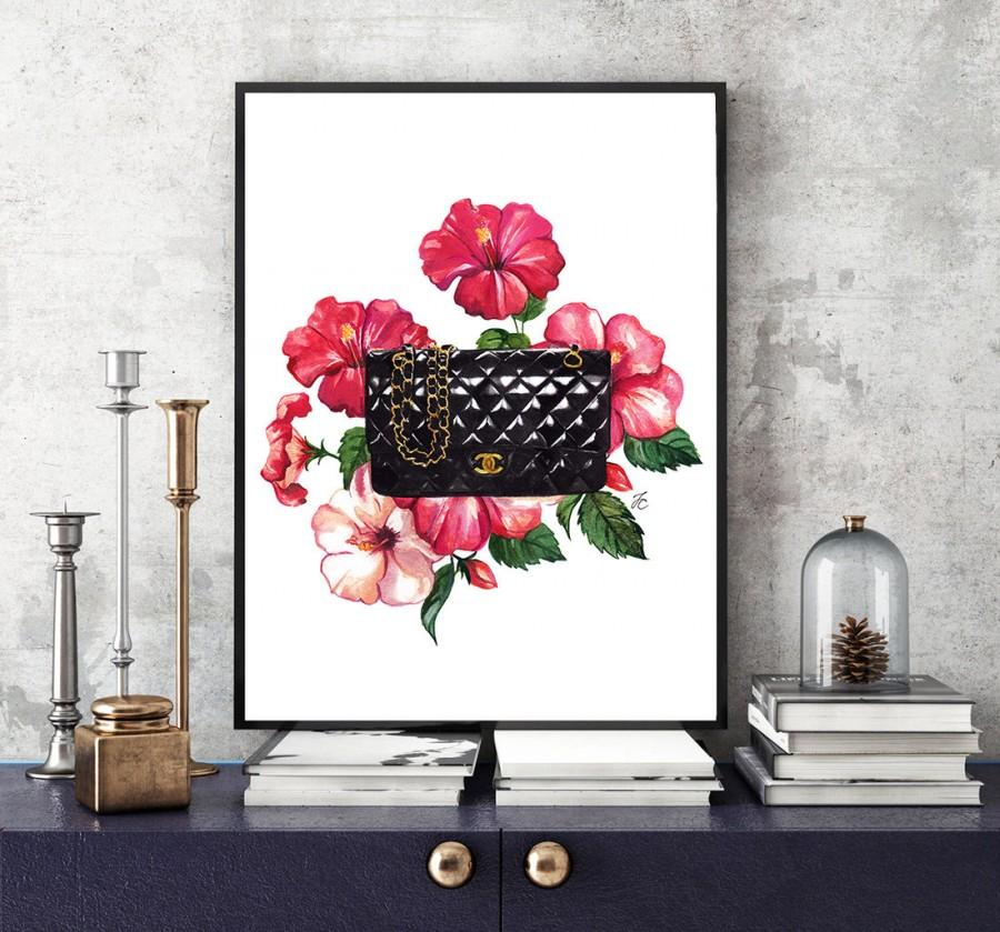Mariage - Chanel, Chanel bag, Chanel classic, Chanel painting, Chanel illustration, Chanel poster, Chanel print, fashion illustration