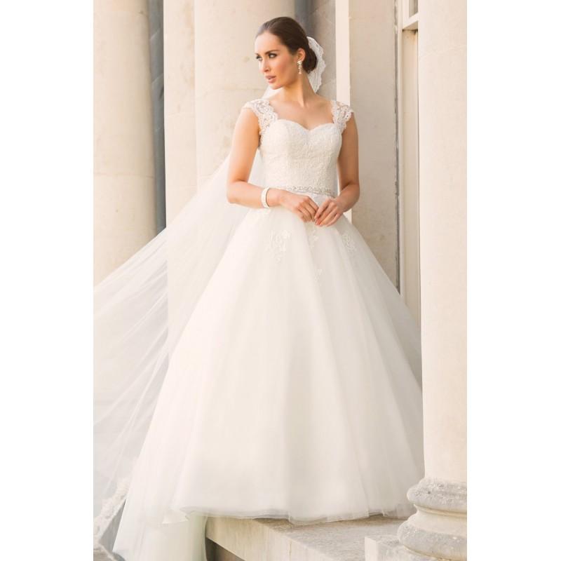 زفاف - Style C16402 by Special Day Claddagh Collection - Ivory  White Floor Sweetheart A-Line  Ballgown Capped Wedding Dresses - Top Design Dress Online Shop