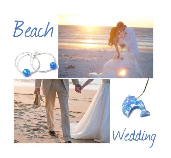 Mariage - Beach Wedding Jewelry by Opal Jewelry ...