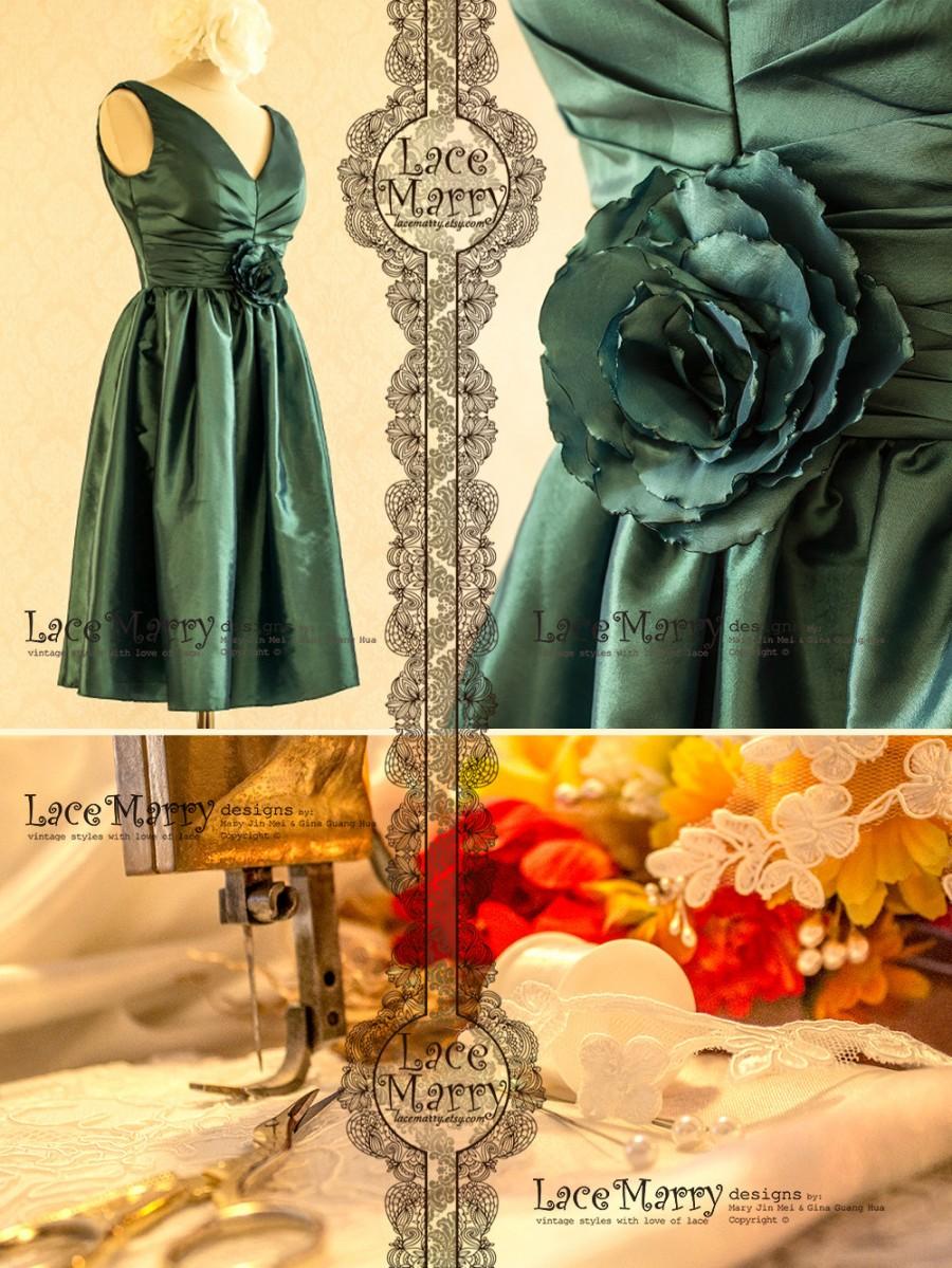 زفاف - Dark Green Prom Dress 
