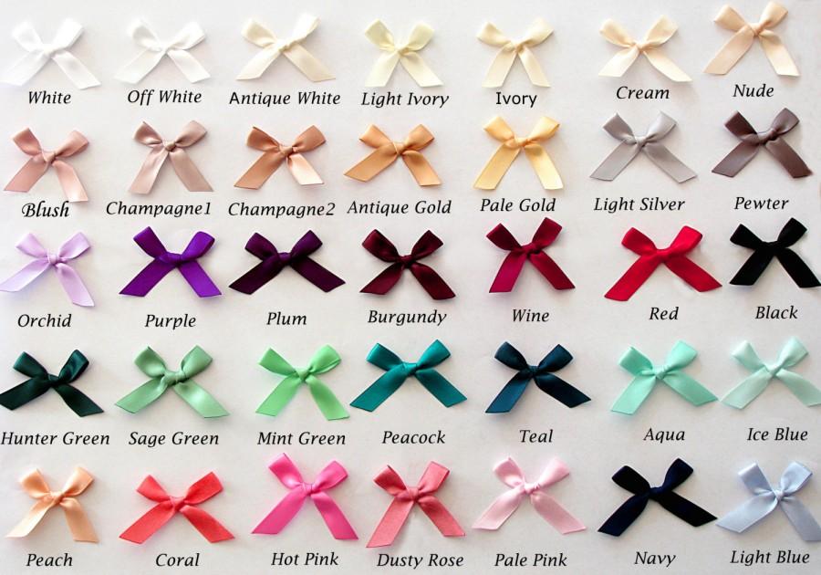 Свадьба - Satin Ribbon Swatch Samples/ Pick 5 - Write up to 5 Colors in Message to Seller At Checkout / 35 Color Choices