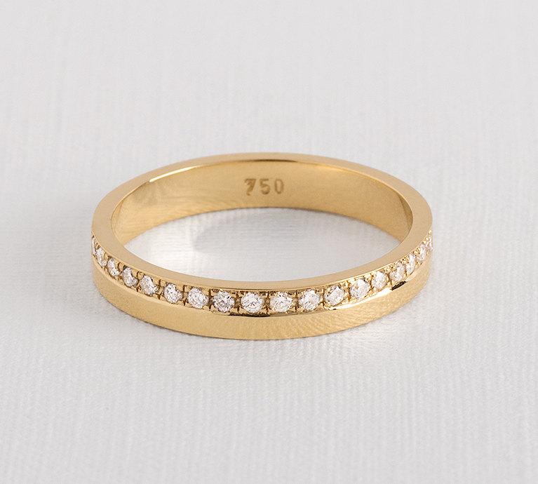 Hochzeit - Eternity diamond band , diamond wedding band , gold eternity band , eternity ring , eternity band , thin diamond band , diamond band